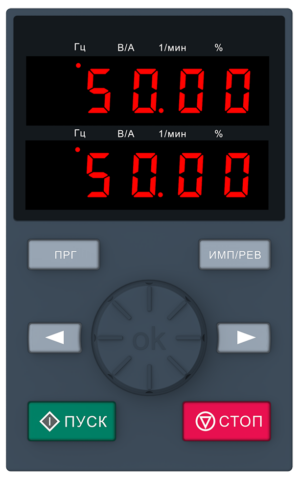 Выносная двустрочная панель оператора ЛПО2 [M01]