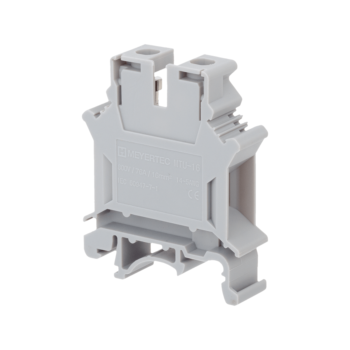 MTU-16 - Клемма винтовая проходная, 16 мм², серая