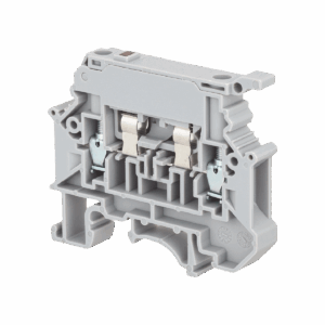 MTU-4F24 - Клемма винтовая с держателем предохранителя, 4 мм², с индикацией 24В, серая