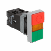 MTB2-BW8461 - Кнопка двойная с подсветкой 24V, выступающий толкатель