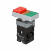 MTB2-BW8463 - Кнопка двойная с подсветкой 220V, выступающий толкатель