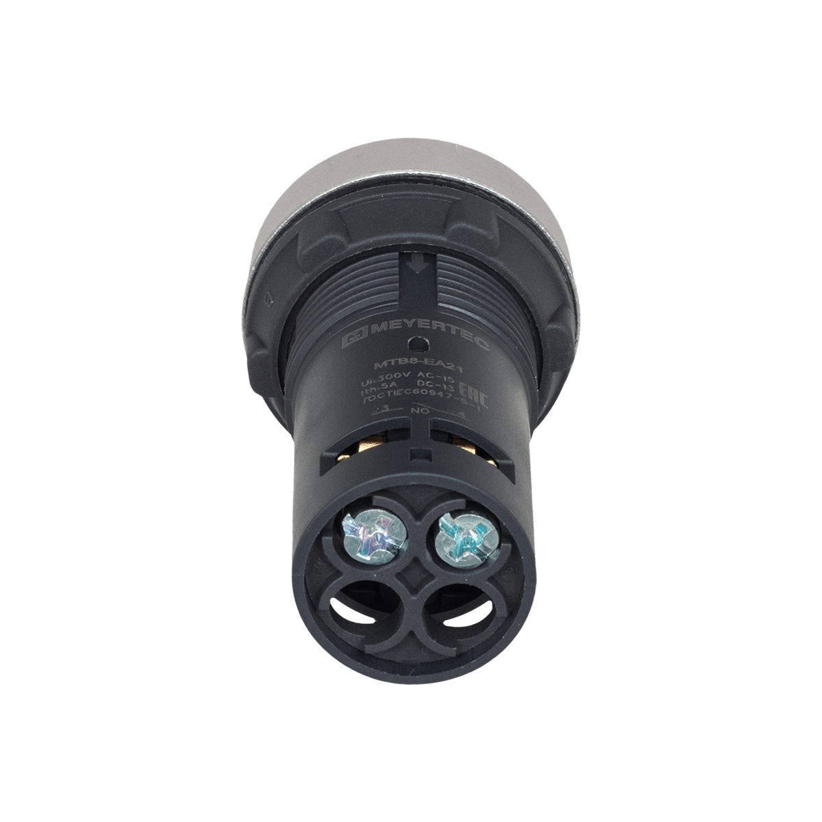 MTB8-EA21 - Кнопка плоская черная, 1NO, IP65, пластик