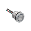 MT-PS19P10RG - Пьезокнопка, Ø19 мм, подсветка кольцом (красная/зеленая), 4х-проводная, NO, возврат, 24В AC/DC, IP68