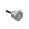 MT-PS22P1031RG - Пьезокнопка, Ø22 мм, подсветка кольцом (красная/зеленая), 5-проводная (общий катод), NO, возврат, 24В AC/DC, IP68