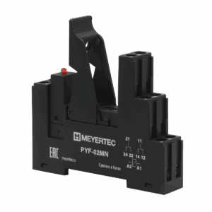 PYF-02MN/LM220VAC - Модуль колодка для реле серии MN, держатель и индикатор 220VAC