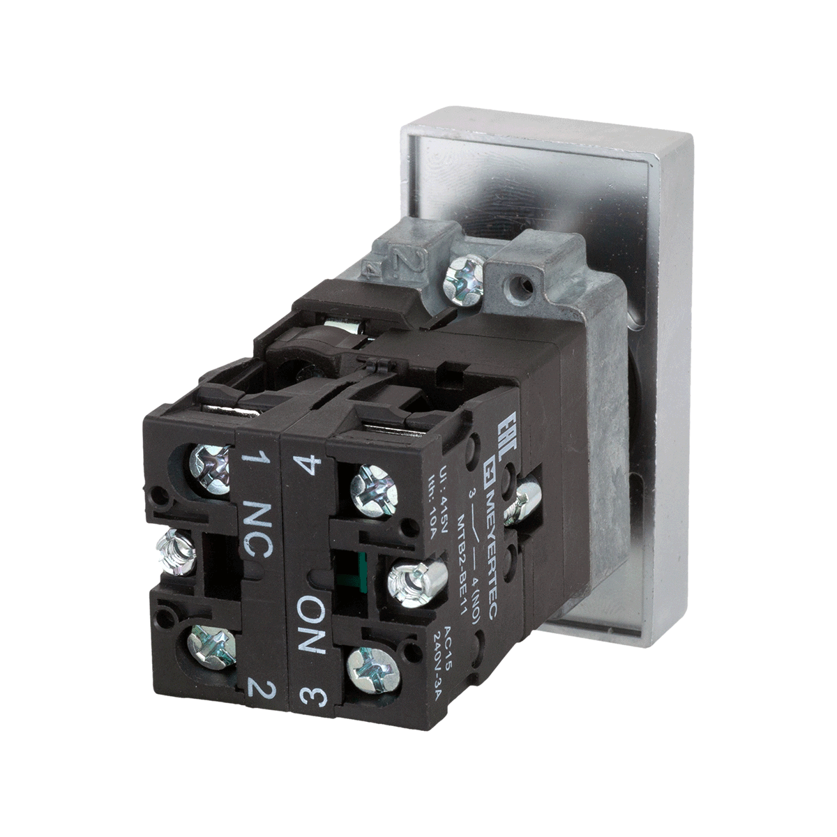 MTB2-BW8363 - Кнопка двойная с подсветкой 220V
