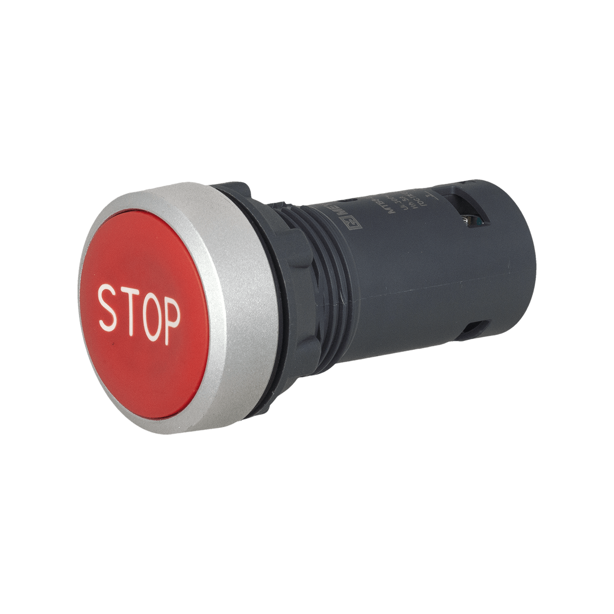 MTB8-EA41625 - Кнопка плоская красная, маркировка "STOP", 1NO+1NC, IP54, пластик