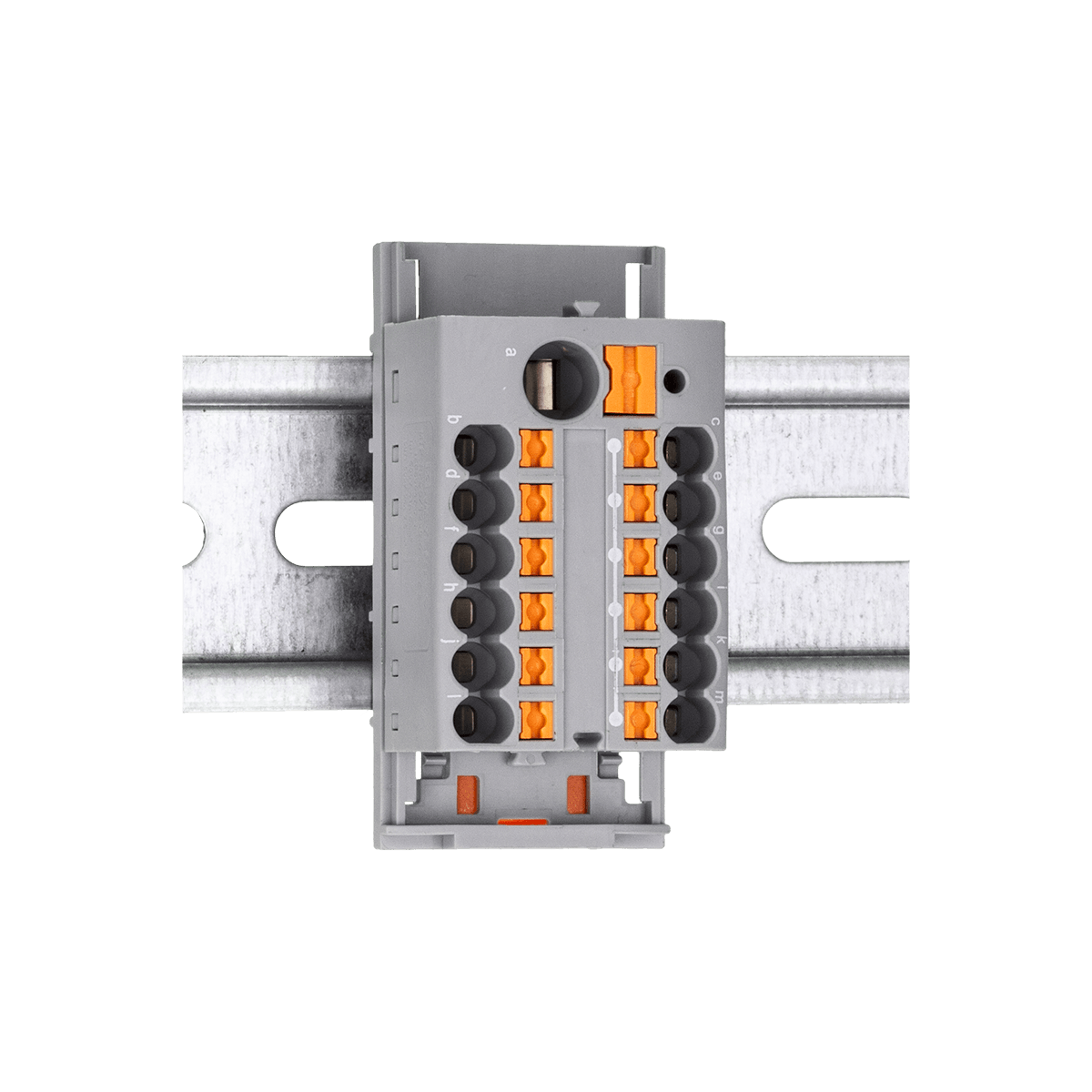 MTP-RPD6/12x2.5 - Клемма push-in распределительная с питанием, 6 мм²/12x2.5 мм², серая