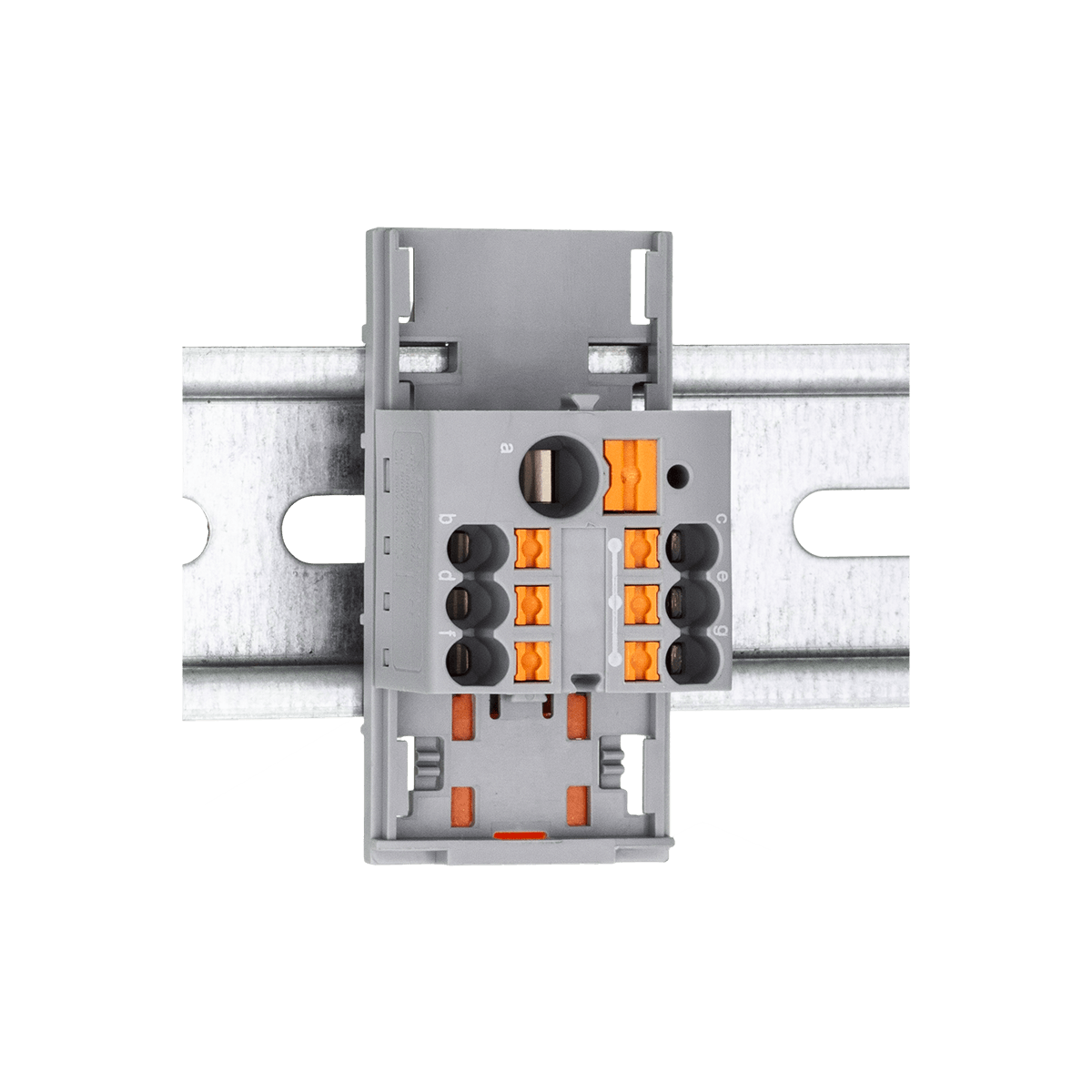 MTP-RPD6/6x2.5 - Клемма push-in распределительная с питанием, 6 мм²/6x2.5 мм², серая