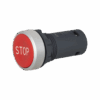 MTB8-EA41622 - Кнопка плоская красная, маркировка "STOP", 1NC, IP65, пластик